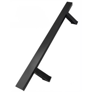 Чорна ручка скоба (половинка) SteelTek G105 20х40х1,2 мм 45° (Україна)