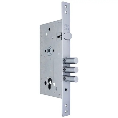 Механізм замка CISA 56436.60 Monoblock 252RW BS60/85 мм хром матовий (Італія)