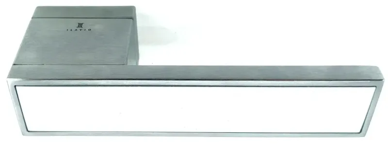 Дверна ручка ILAVIO 2366 хром матовий / білий (Греція)