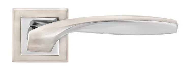 Дверная ручка MVM Teza Z-1325 SN/CP матовый никель  (Китай)