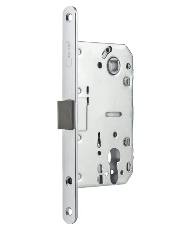 Дверний міжкімнатний замок під циліндр PALADII 410С PVC Kevlar SC матовий хром 