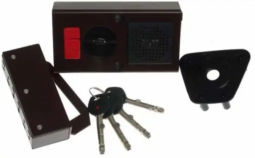 Дверний накладний замок Gerda Tytan ZE1 коричневий