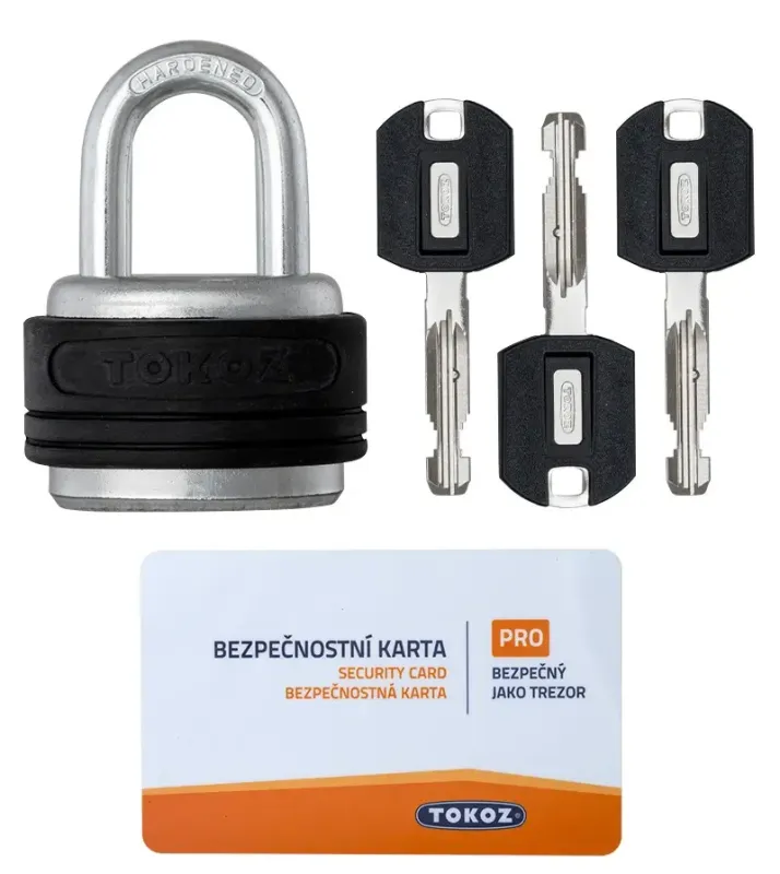 Навесной замок открытого типа TOKOZ EXTREME PRO 31 мм 9 мм BOX 