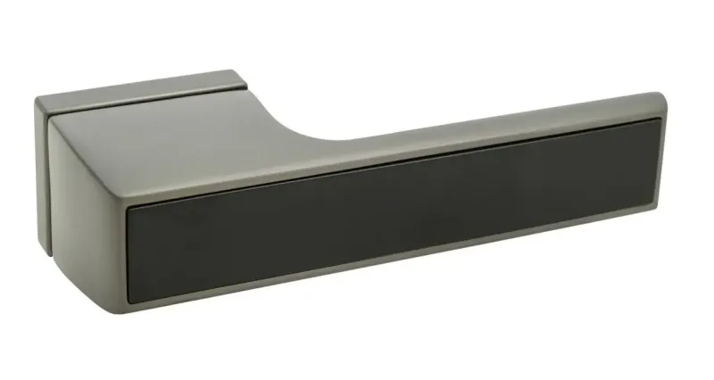 Дверна ручка RichArt 282 R68 MSB/FB графіт/чорний