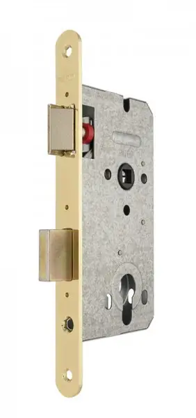 Дверний міжкімнатний замок під циліндр Gerda ZW 100 PZ 90/50 латунь