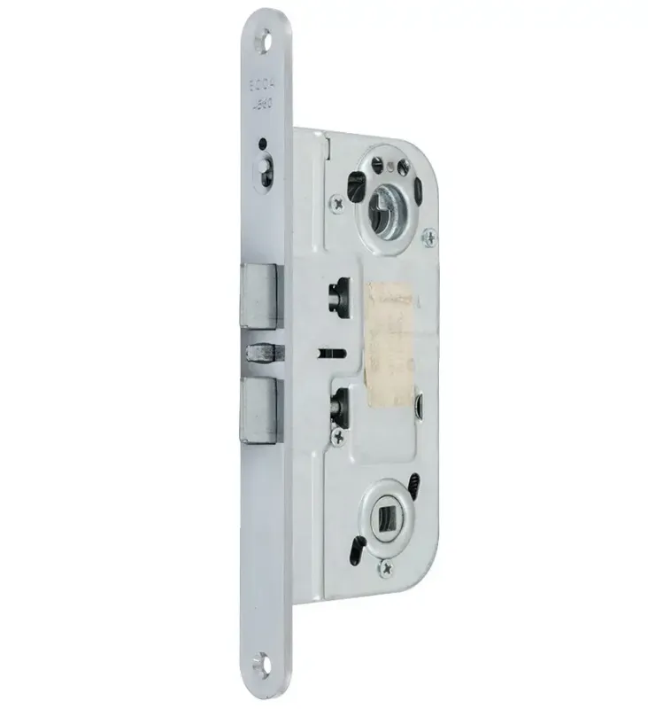 Дверний міжкімнатний замок під циліндр ABLOY FIN 4560 ВЅ50мм 105мм 22мм правий хром 