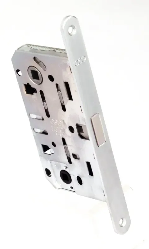 Дверной межкомнатный магнитный замок AGB MEDIANA POLARIS XT WC матовый хром  