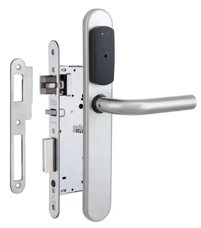 Замок для готелів TESA SPY V3 VECTOR ISO 15693 FLEXSPACE P 2UB4 ВЅ60мм 20мм матова нержавіюча сталь (Іспанія)