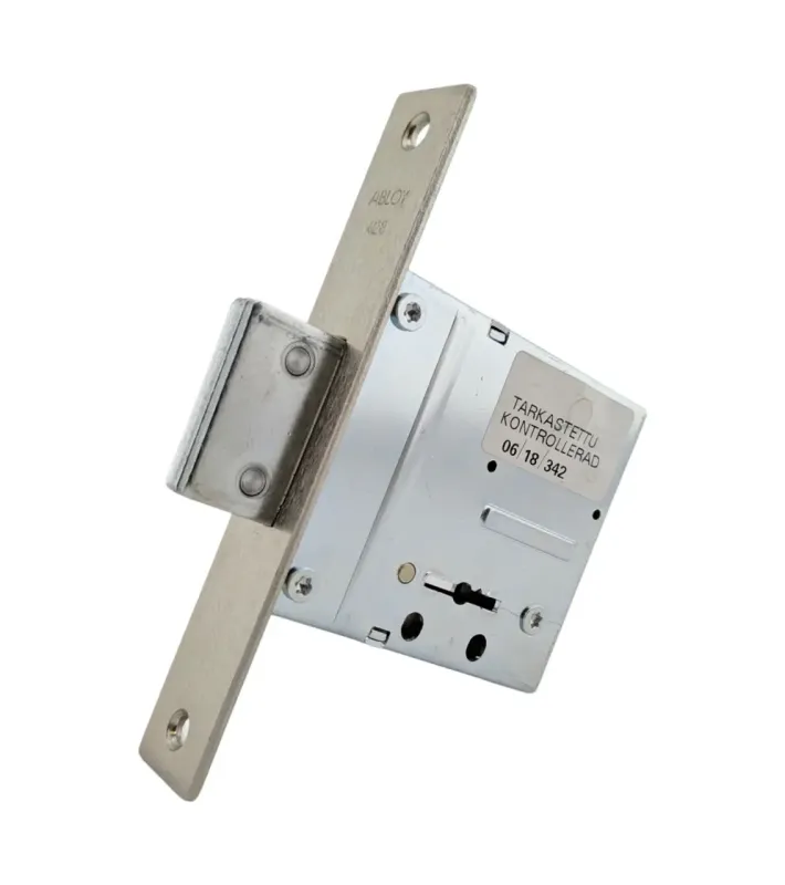 Дополнительный сувальдный врезной замок ABLOY 428 хром (Финляндия)
