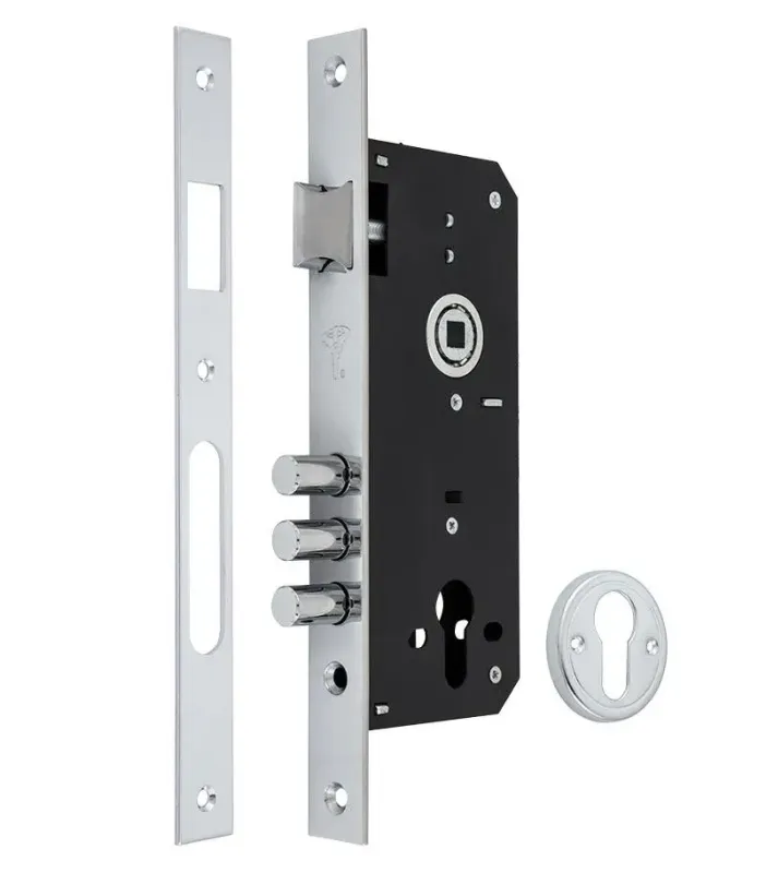 Дверний основний замок MUL-T-LOCK 1-WAY DIN 204S NC UNIV ВЅ45мм 85мм SP 