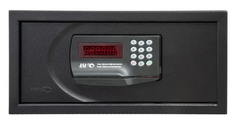 Сейф гостиничный JSH S 804 D с розеткой 220В черный (Израиль)