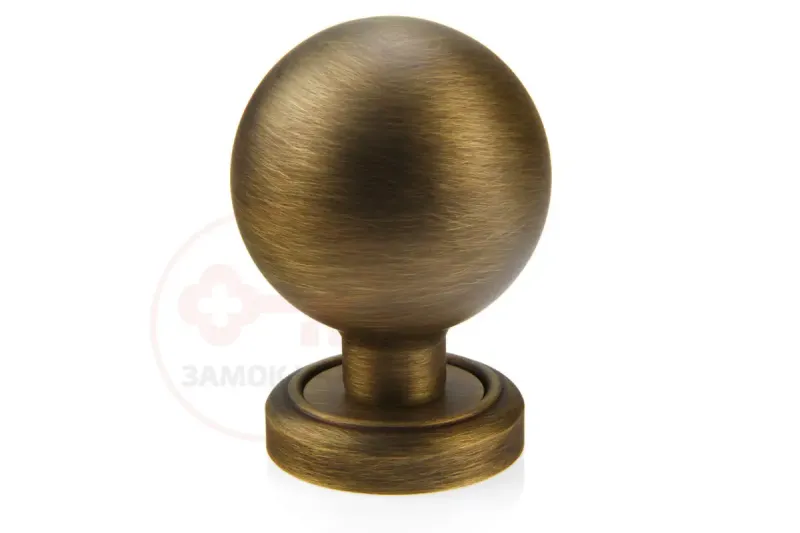 Круглая дверная ручка Fadex Sfera PO14 бронза матовая (Италия)