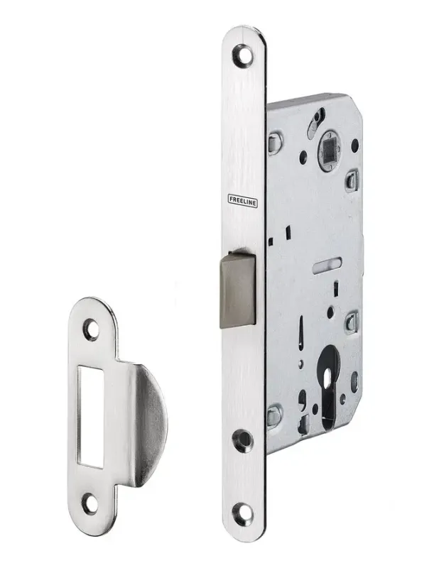 Врізний замок під циліндр JNF IN.20.845 PZ 70/50 сатин нікель