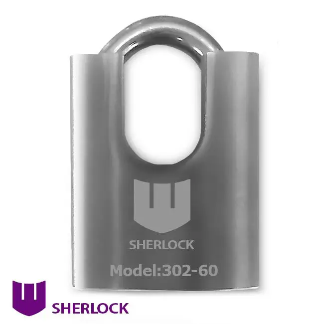 Навісний напівзакритий замок Шерлок 302-60 3 ключі 