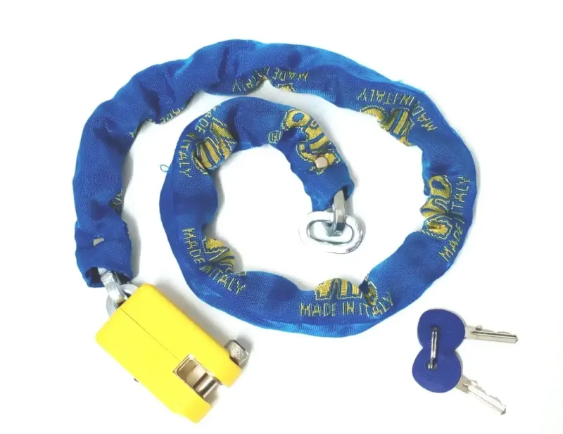 Навісний велосипедний замок VIRO MOTO SUPERMORSO з ланцюгом 90 см 2KEY  