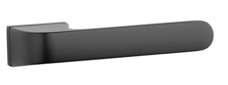 Чорна дверна ручка Aprile AS Plumeria RTH 7S (Польща)