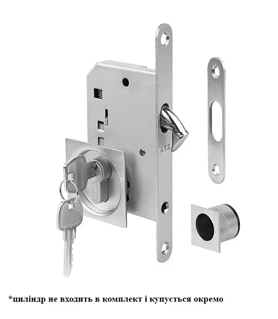 Замок для раздвижных дверей Tupai 3971Q нержавеющая сталь 