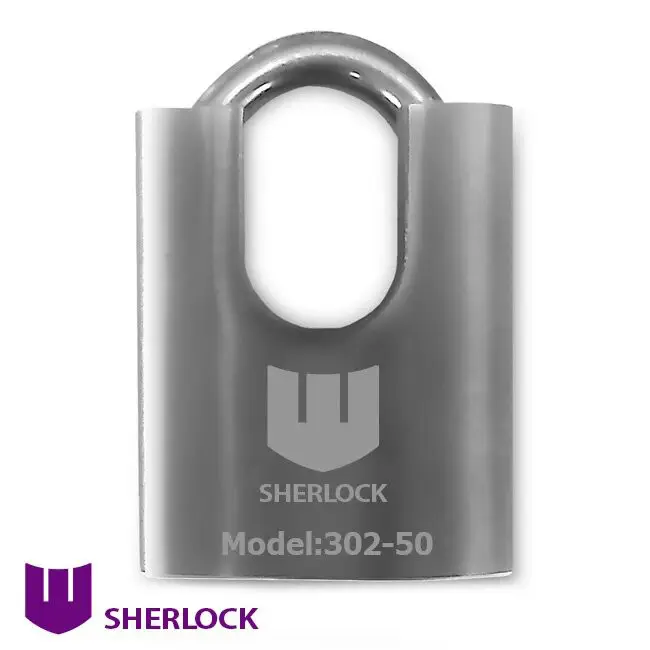Навісний напівзакритий замок Шерлок 302-50 3 ключі 