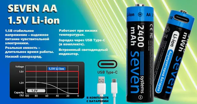 Аккумуляторы 1.5 вольт