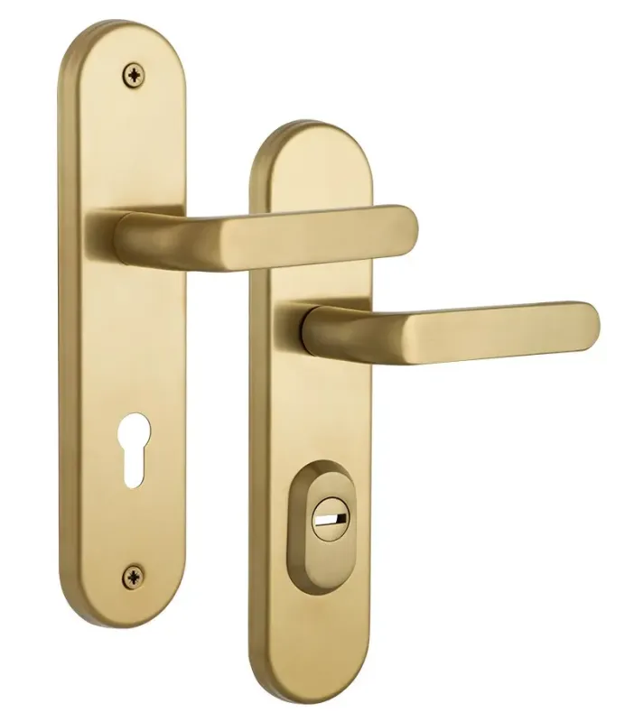 Захисна фурнітура ROSTEX SOLID-PRO 85 мм нерж. сталь матовий титан (Чехія)